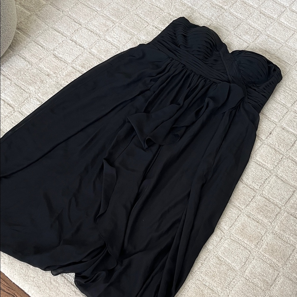 May Queen Black Strapless Dress
